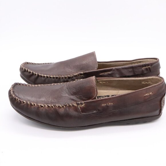 Steve Madden Kronos Men’s Loafer Sz 9.5 D Black Leather Driving Casual Shoe New - Picture 4 of 9